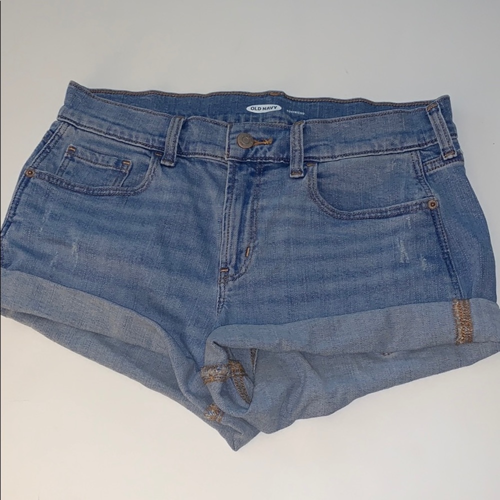Old Navy Boyfriend Cuffed Jean Shorts
